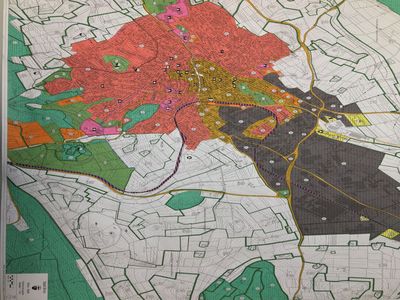 Bild eines Bebauungsplans der Stadtplanung