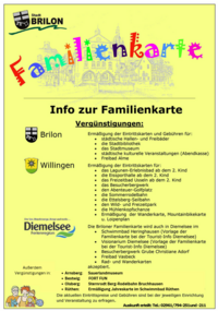 Familienkarte Informationsblatt